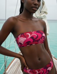 Electric Fuchsia Moulin Bandeau Bikini Top