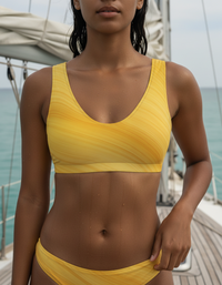 Yellow Spectrum Padded Bikini Top