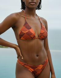 Coffee Bean Nami Padded String Bikini Top