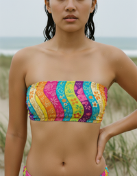 Hot Pink Hikari Bandeau Bikini Top