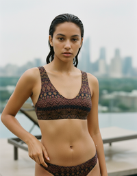 Coffee Bean Serenade Padded Bikini Top