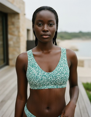 Runway Emerald Banyu Bikini Top Padded Bikini Top — Dripper