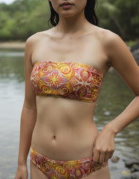 Amber Haze Prism Bandeau Bikini Top
