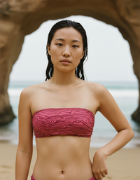 Electric Fuchsia Yume Bandeau Bikini Top