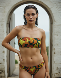 Runway Chartreuse Moulin Bandeau Bikini Top