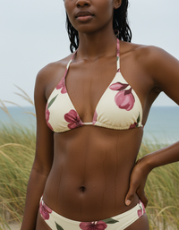 Amaranth Aroma Padded String Bikini Top