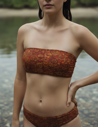 Lava Falls Yuzu Bandeau Bikini Top