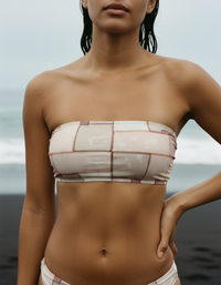 White Onyx Sumi Bandeau Bikini Top
