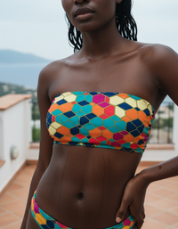 Lime Yugen Bandeau Bikini Top