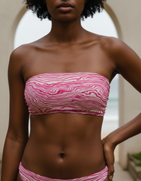 Hot Pink Yume Bandeau Bikini Top