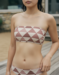 Dusty Rose Mizuki Bandeau Bikini Top