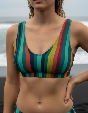 Alexandrite Pulse Bikini Top Padded Bikini Top — Dripper