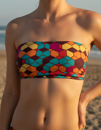 Coral Yugen Bandeau Bikini Top