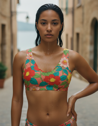 Coral Koi Padded Bikini Top