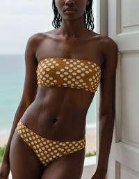 Amber Haze Tide Bandeau Bikini Top