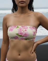 Hot Pink Aroma Bandeau Bikini Top