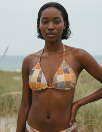 Amber Haze Kaleido Padded String Bikini Top