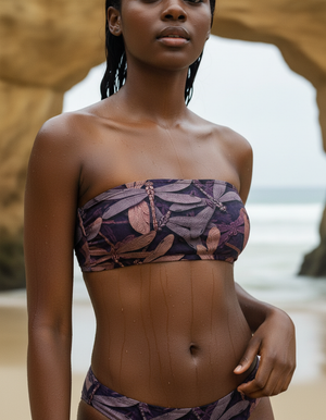 Amaranth Aether Bikini Top Bandeau Bikini Top — Dripper