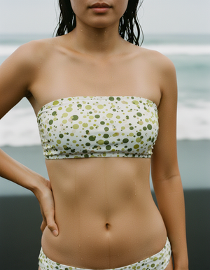 Runway Chartreuse Nimbus Bikini Top Bandeau Bikini Top — Dripper