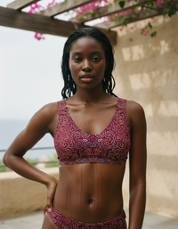 Amaranth Mirage Padded Bikini Top