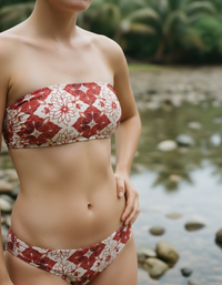 Fiery Red Istanbul Bandeau Bikini Top
