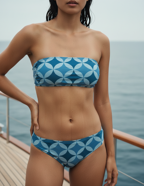 Blue Aura Mizuki Bikini Top Bandeau Bikini Top — Dripper