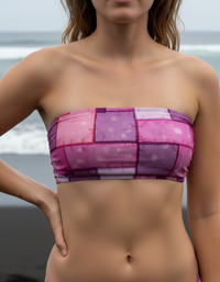 Burnished Lilac Sumi Bandeau Bikini Top
