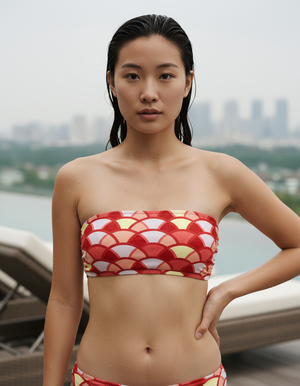 Lava Falls Hoshi Bikini Top Bandeau Bikini Top — Dripper