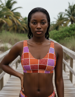 Burnt Sienna Rhapsody Bikini Top Padded Bikini Top — Dripper