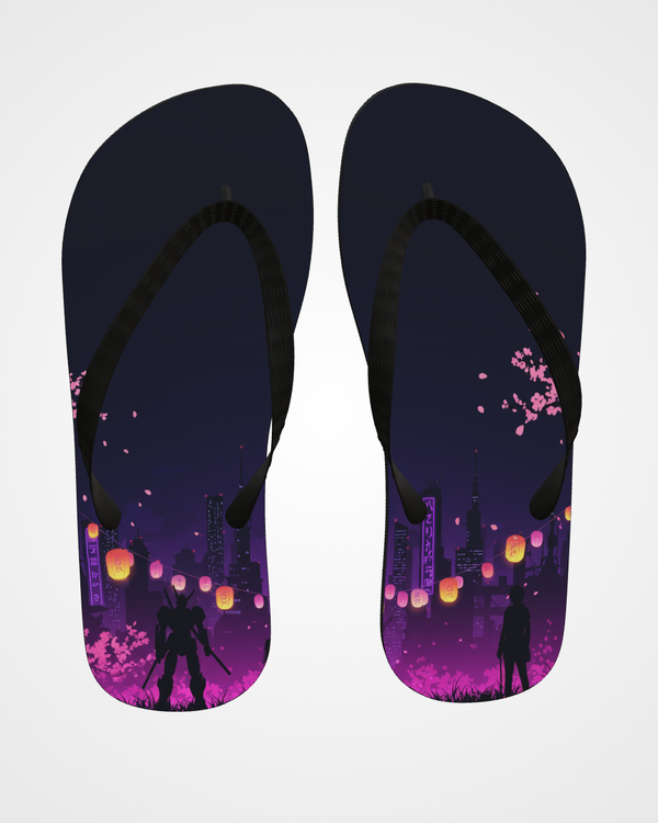 Neo-Tokyo flip flops