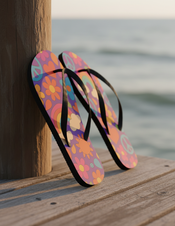 Vivid Horizons Collection flip-flops