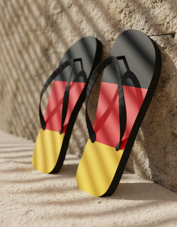 German Collection flip flops