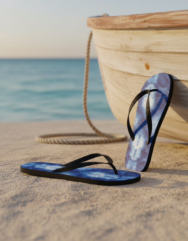 Shibori Collection flip-flops