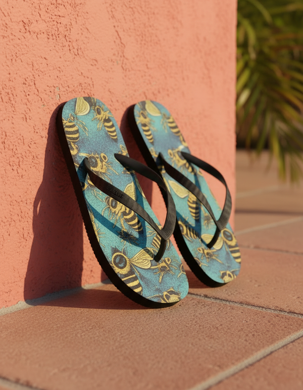 Bee Collection flip-flops