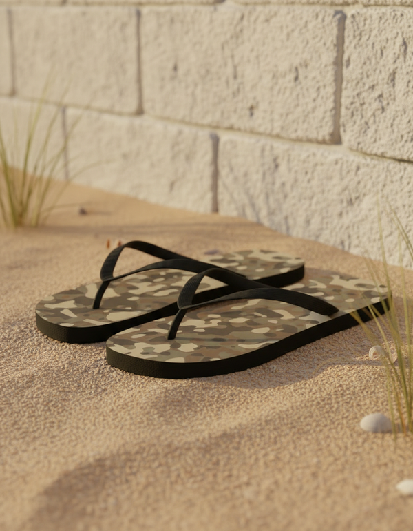 Camo Collection flip-flops