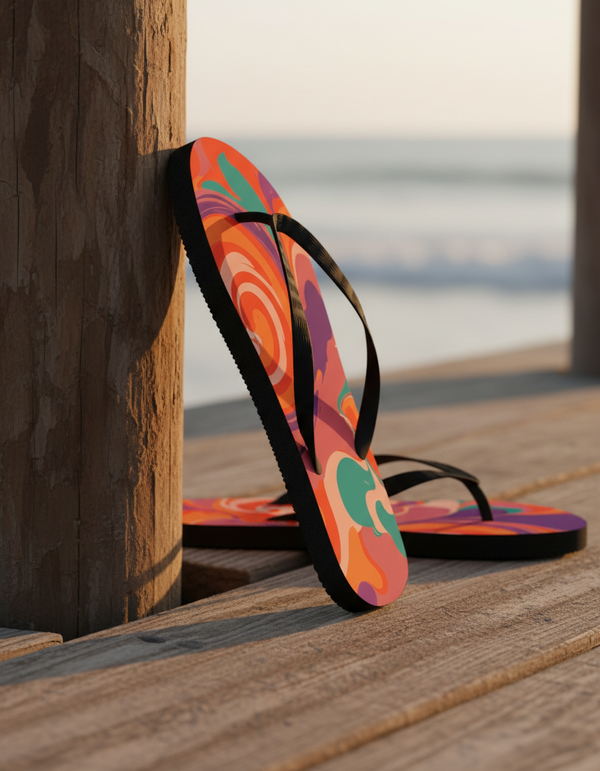 Psychedelic Collection flip flops