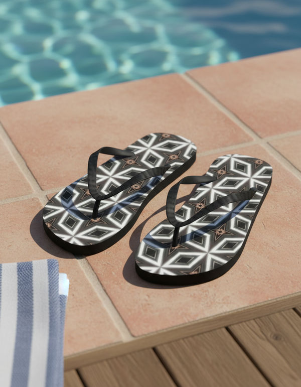 Rose Graphic Collection flip flops
