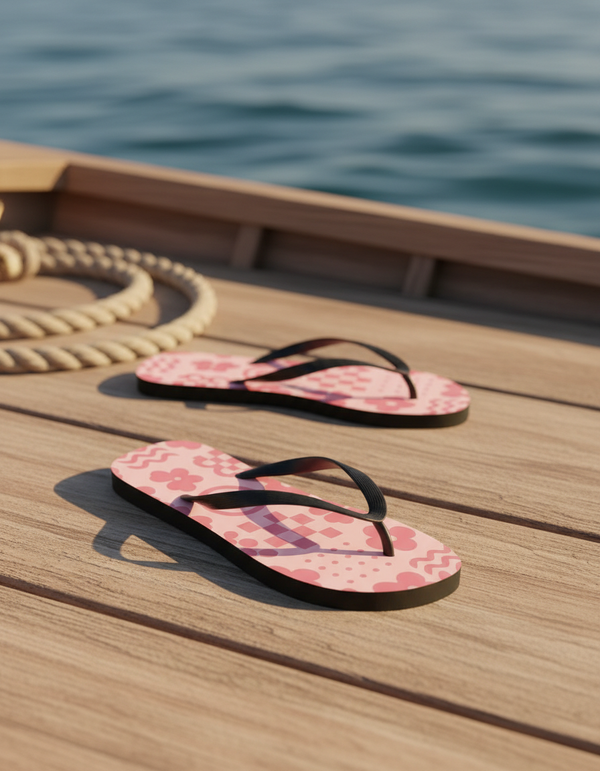 Rose Graphic Collection flip-flops