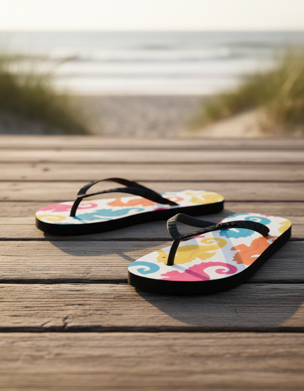 Seahorse Collection flip flops
