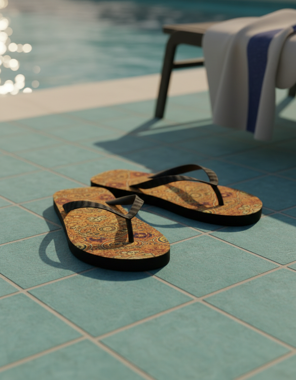 Flip Flops in Rangoli