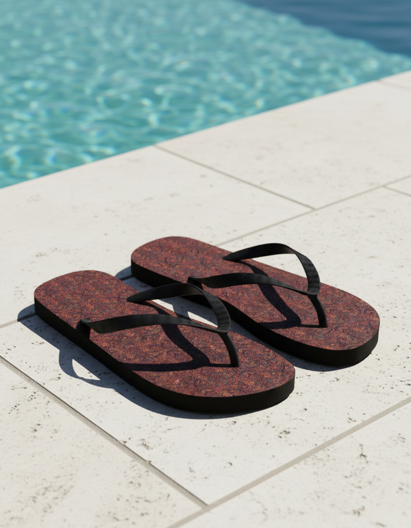 Kasuri flip flops