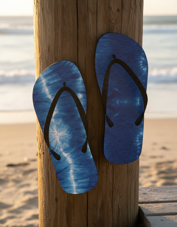 Shibori Collection flip flops