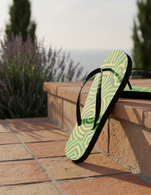 Tropical Vibes Zesty Flip Flops