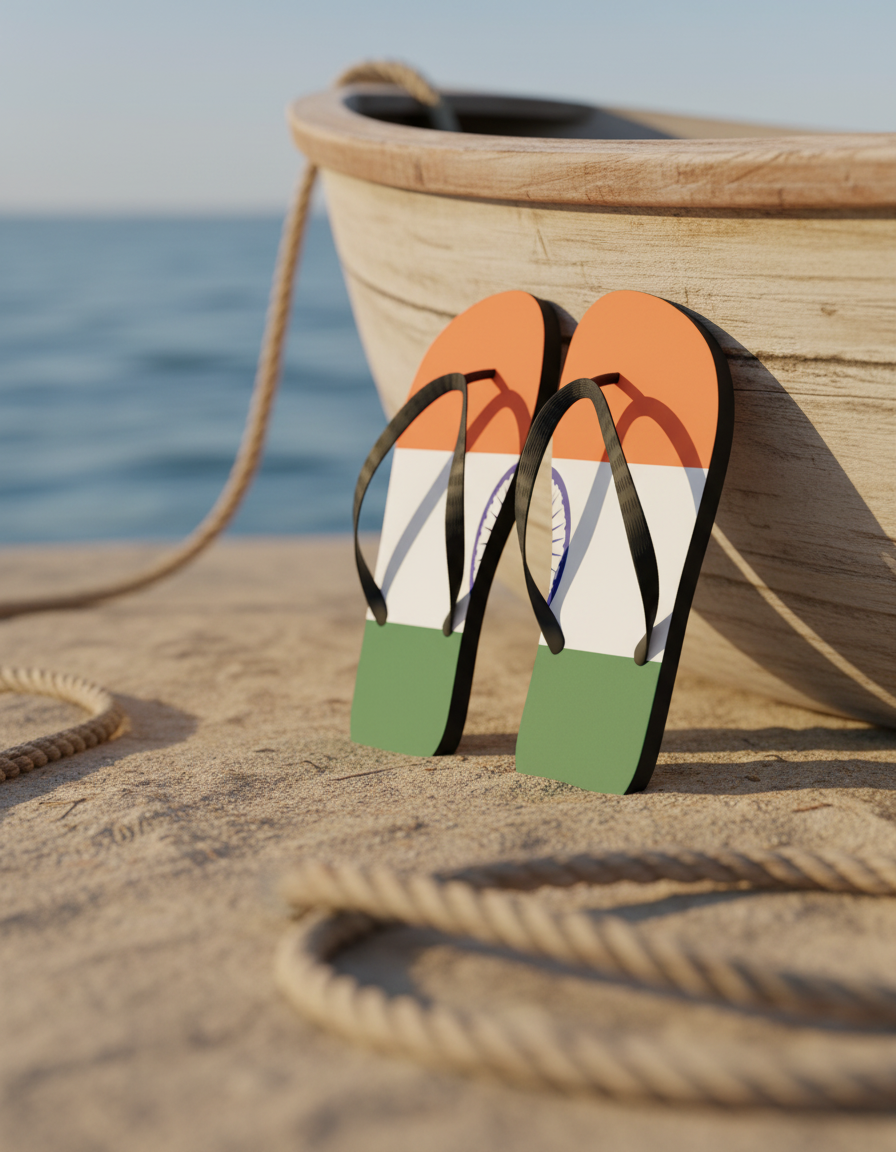 Saffron flip flops — view 1 of 2