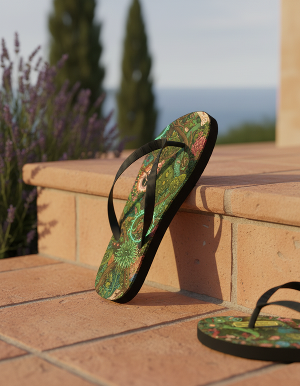 Solarpunk Collection flip flops