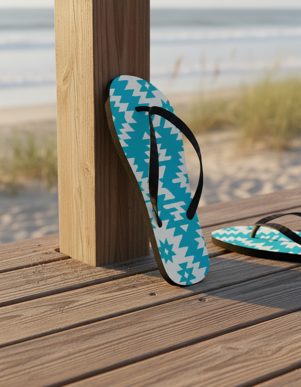 Southwestern Collection flip flops