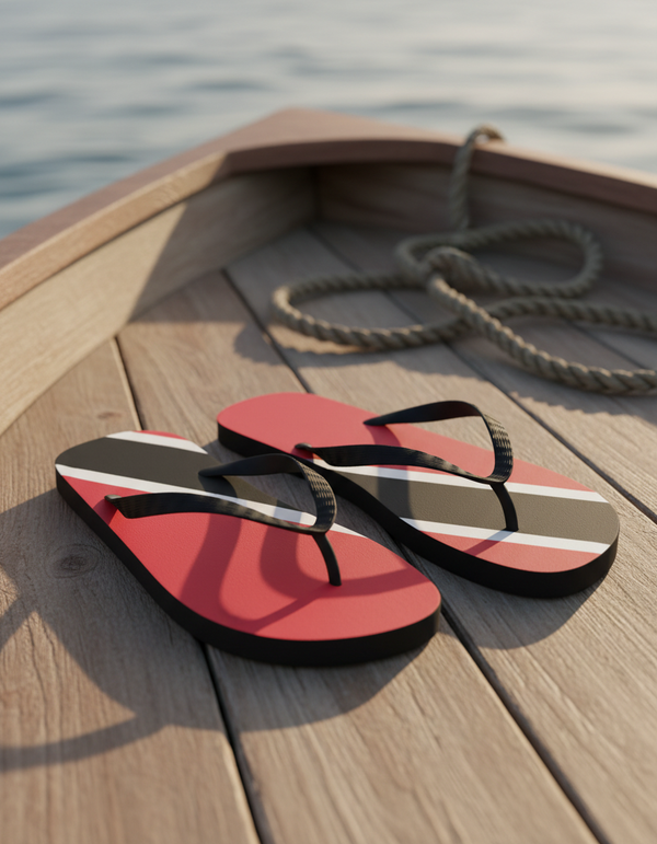 Trinidadian Flag flip-flops