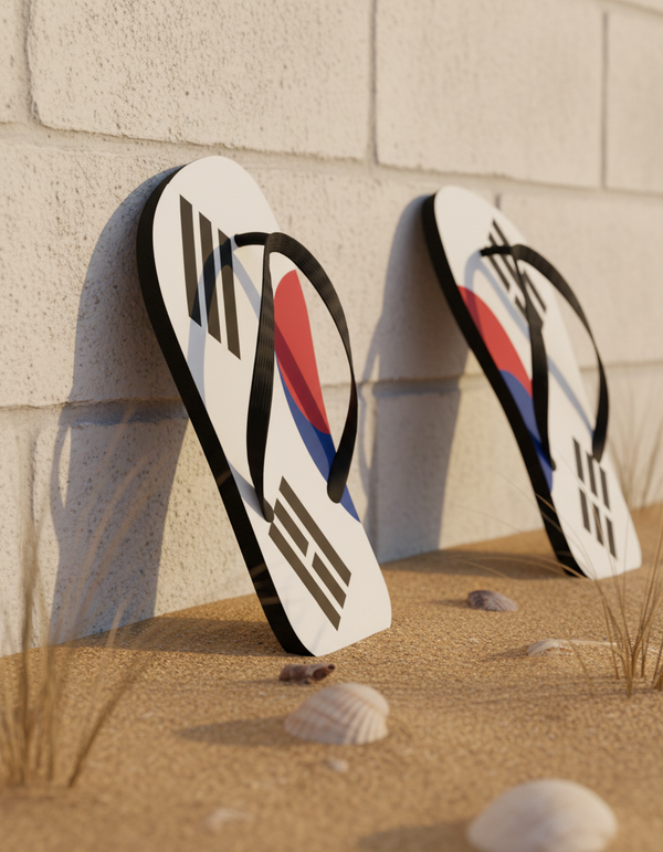 Korean Flag flip-flops
