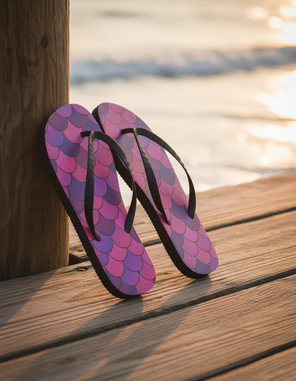 Mermaid Collection flip flops