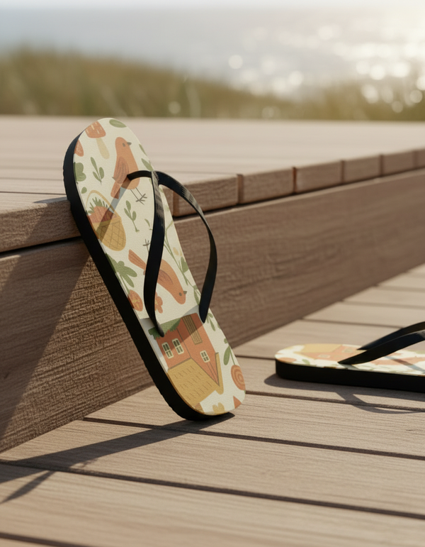 Cottagecore Collection flip-flops